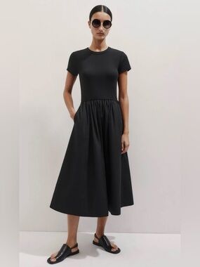 NWOT - Me+Em Rib Tee Midi Dress